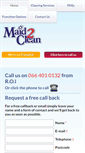Mobile Screenshot of maid2clean.ie