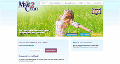Desktop Screenshot of maid2clean.co.uk